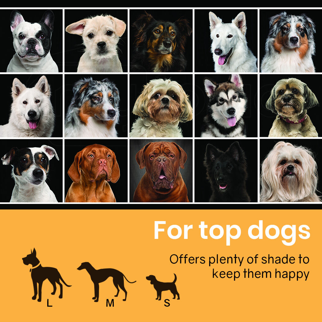 NEATAPET Shade Roof for 3x3m Dog Run Pet Enclosure, UV & Water Resistant, Black colour