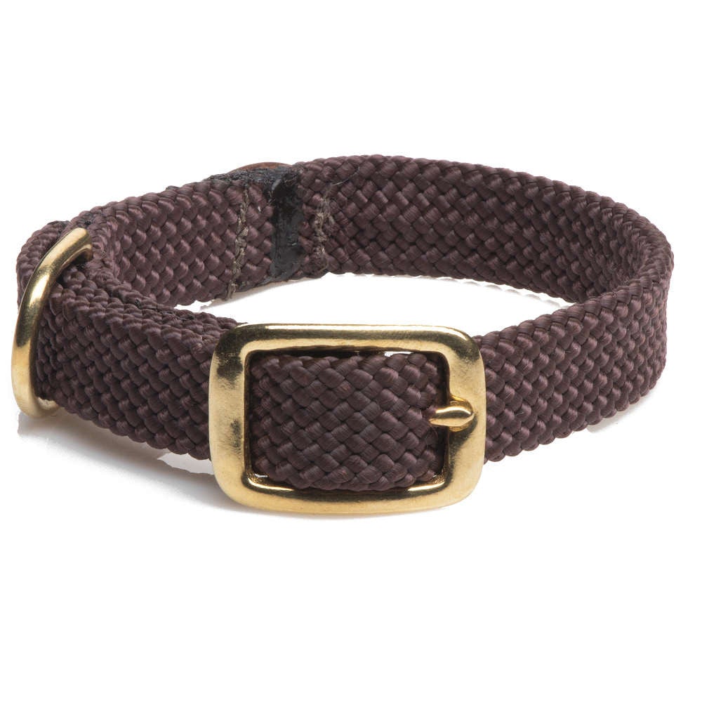 Mendota Doublebraided Collar 24  BROWN"
