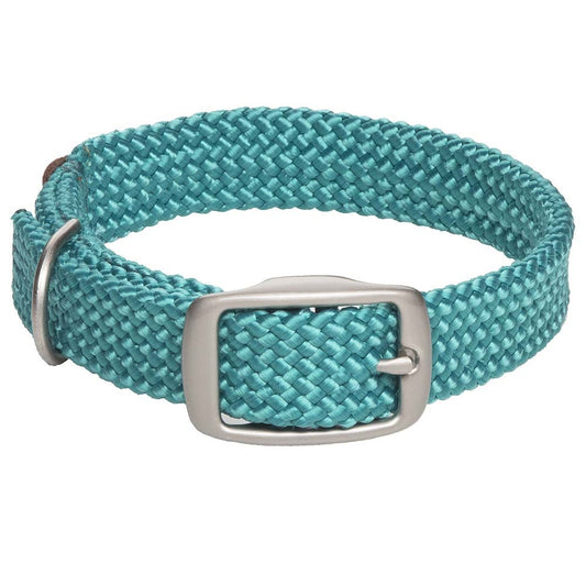 Mendota Doublebraided Junior Collar 14  TEAL Nickel"