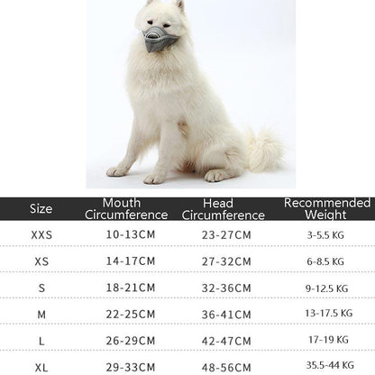 Dog Mouth Cover Anti-Bite Mesh Dog Mouth Cover Medium And Large Dogs Anti-Drop Mask Xl - Black