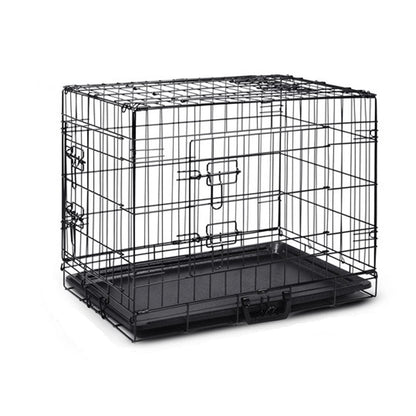 30 Portable Pet Dog Cage Collapsible Metal Crate Kennel"