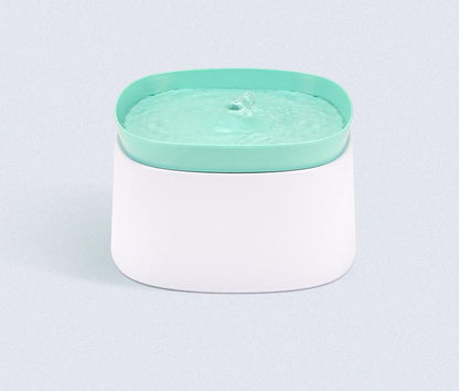 Automatic Pet Water Fountain - USB Powered, Multi-Stage Filtration, Ultra-Quiet, 2L Capacity(Green)