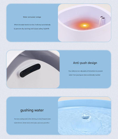 Automatic Pet Water Fountain - USB Powered, Multi-Stage Filtration, Ultra-Quiet, 2L Capacity(Green)