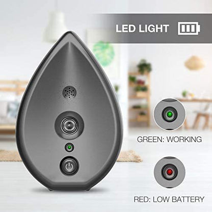 Automatic Ultrasonic Dog Bark Deterrent - Up to 50ft Range, Safe Frequency Conversion, Indoor Use(black)