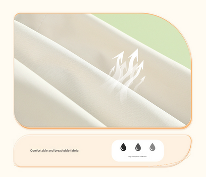 Colorblock (White Purple) Dog Raincoat - Waterproof with Hood and Reflective Strips (Size S)