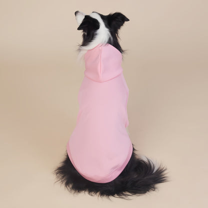 Pink Classic Dog Sweatshirt with Hood & Drawstrings - For Large Dogs (Size : 8XL)