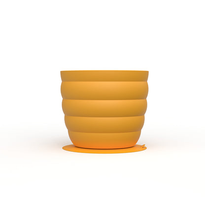 Yellow Large Anti-Choke Slow Feeder Dog Bowl - Non-Slip, Spill-Resistant Pet Feeding Dish